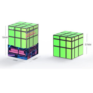 QY Fluorescent Sticker Mirror Cube