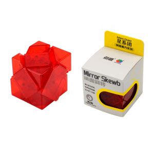 DianSheng Galaxy Cluster Mirror Skewb(Magnetic,transparent) – red